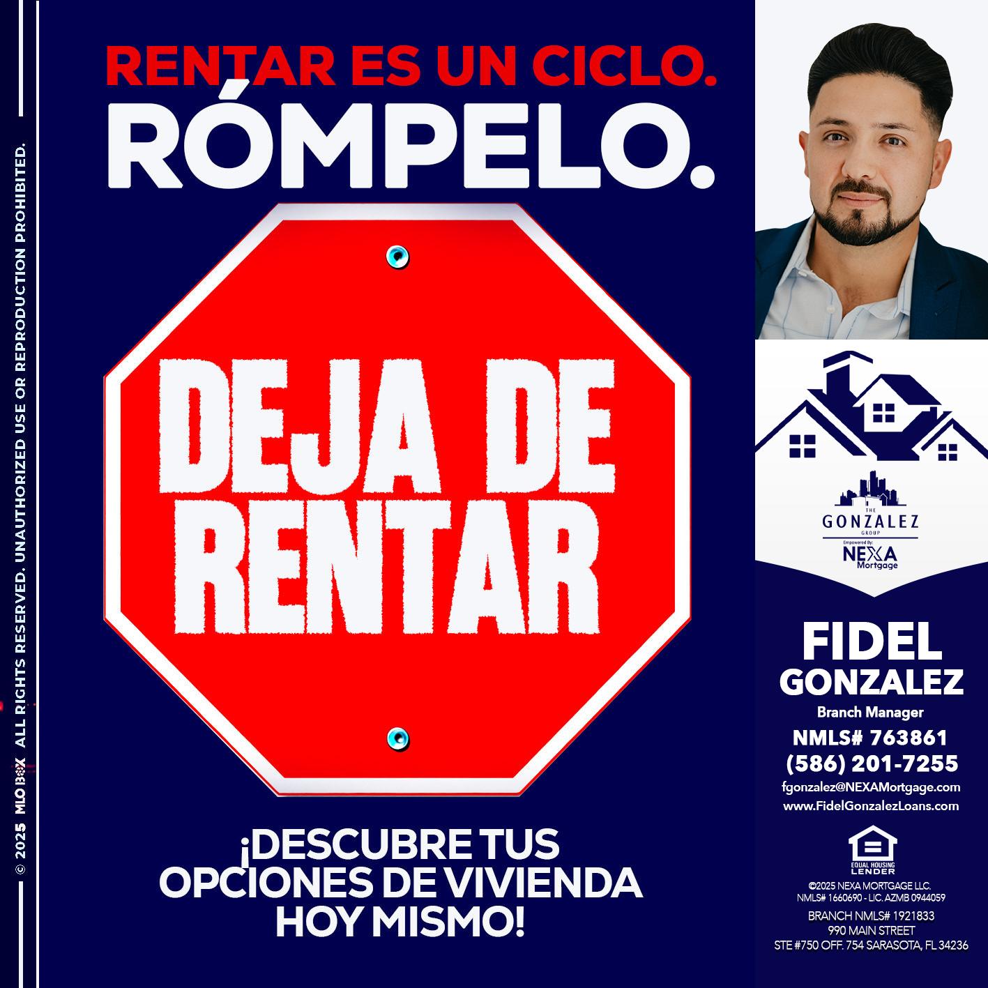 RENTAR ES UN CICLO - Fidel Gonzalez -Branch Manager