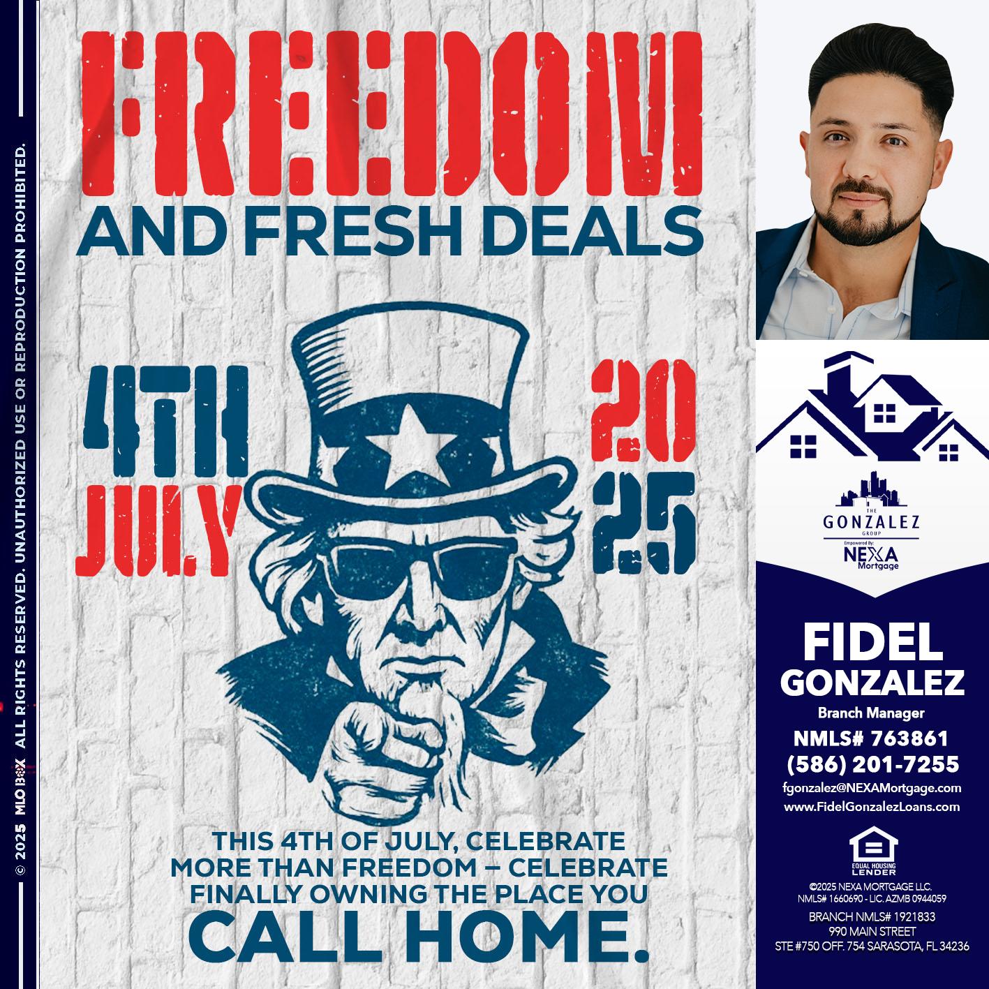 FREEDOM - Fidel Gonzalez -Branch Manager
