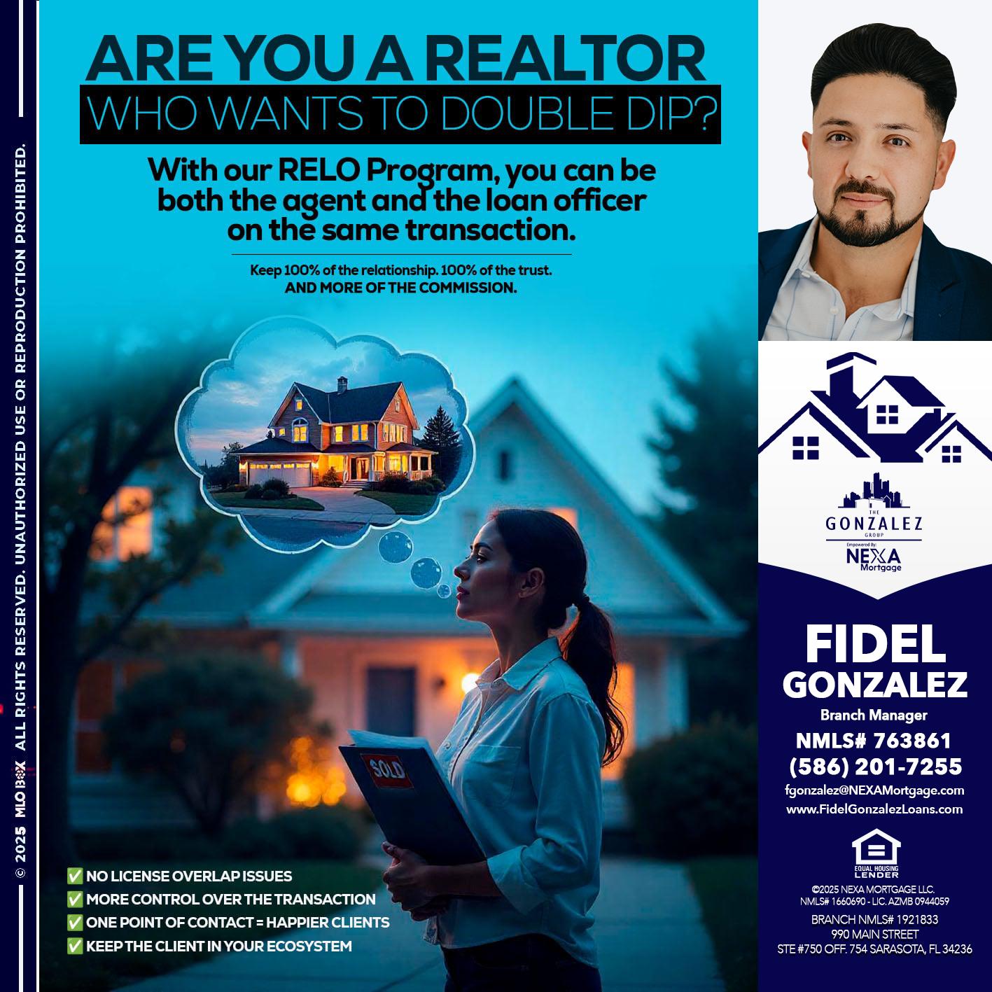 Are you a Realtor? - Fidel Gonzalez -Branch Manager