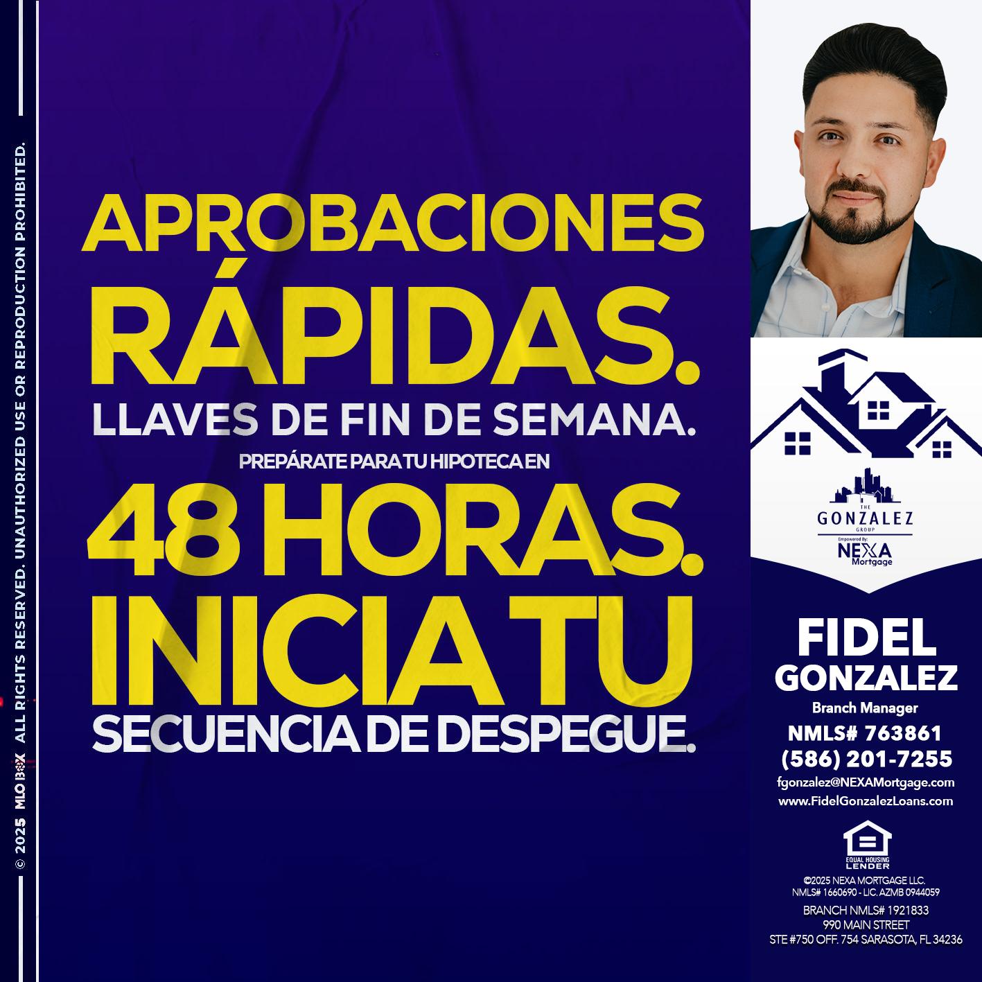 APROBACIONES - Fidel Gonzalez -Branch Manager