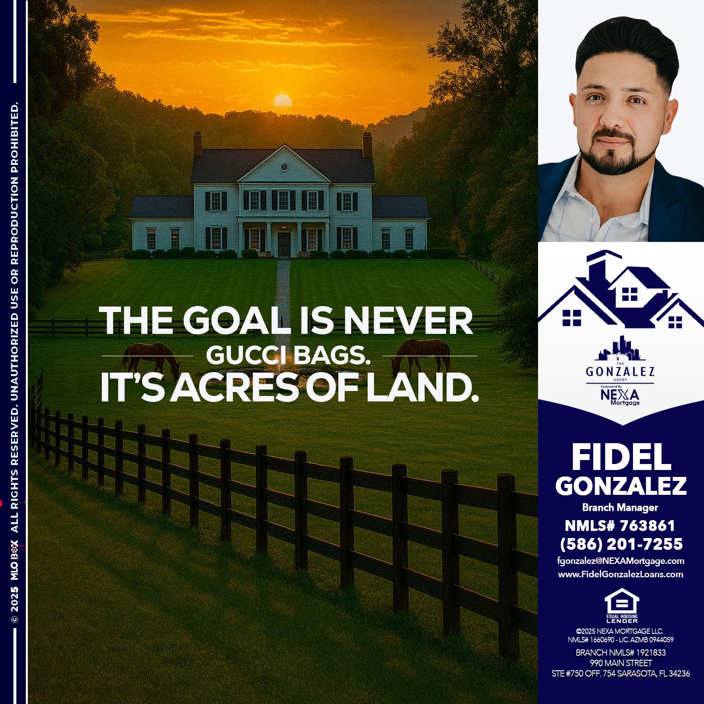 THE GOAL IS NEVER - Fidel Gonzalez -Branch Manager
