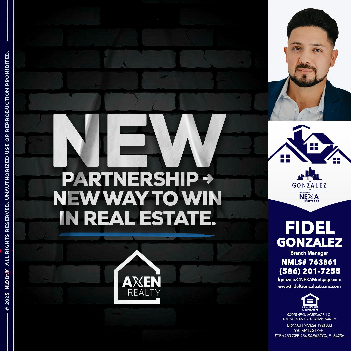 new partnership - Fidel Gonzalez -Branch Manager