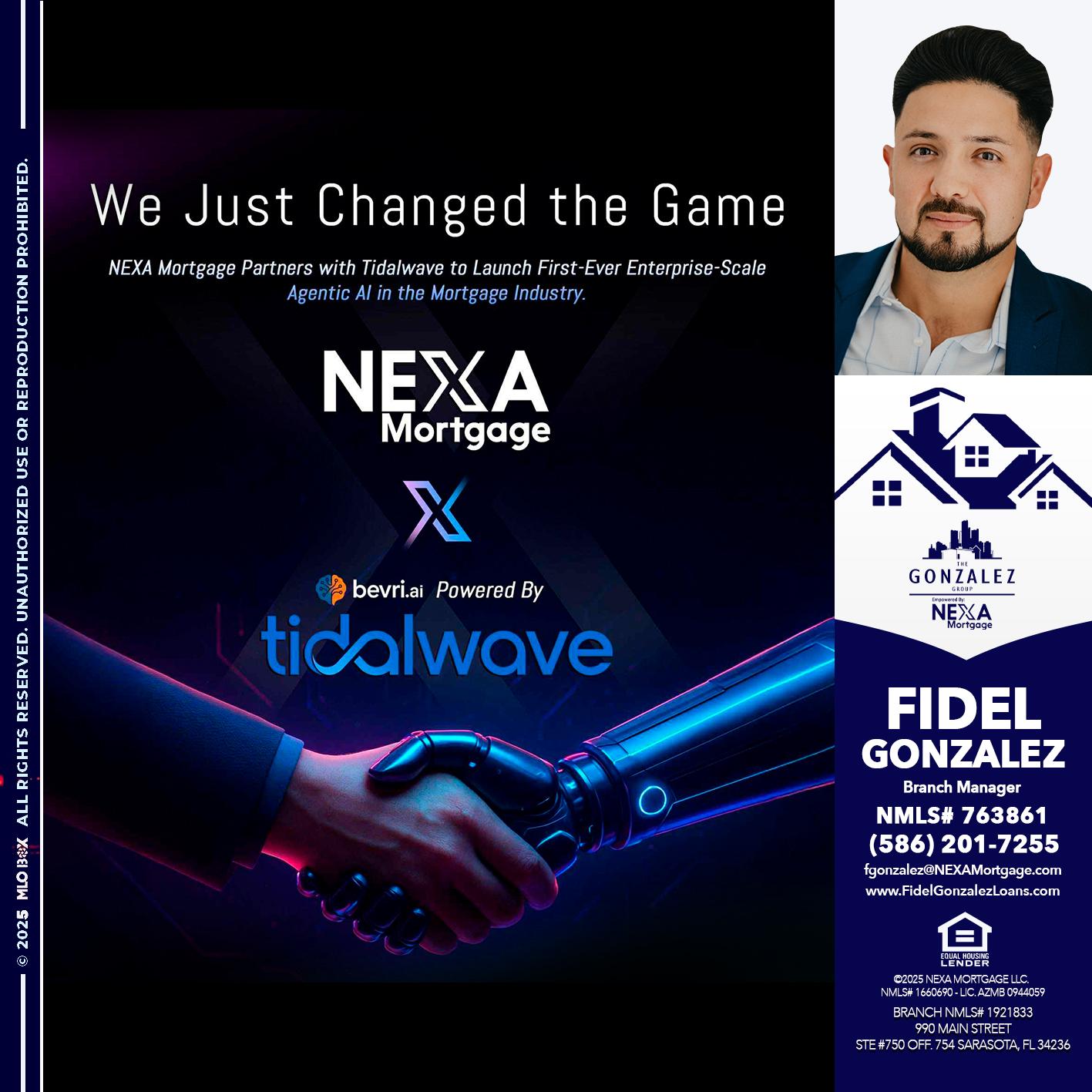 we just change - Fidel Gonzalez -Branch Manager