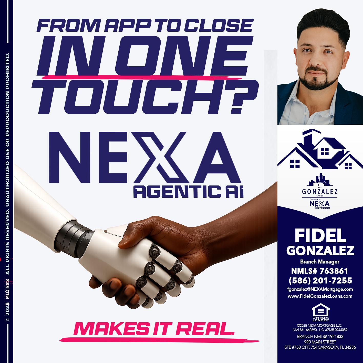 IN ONE TOUCH - Fidel Gonzalez -Branch Manager