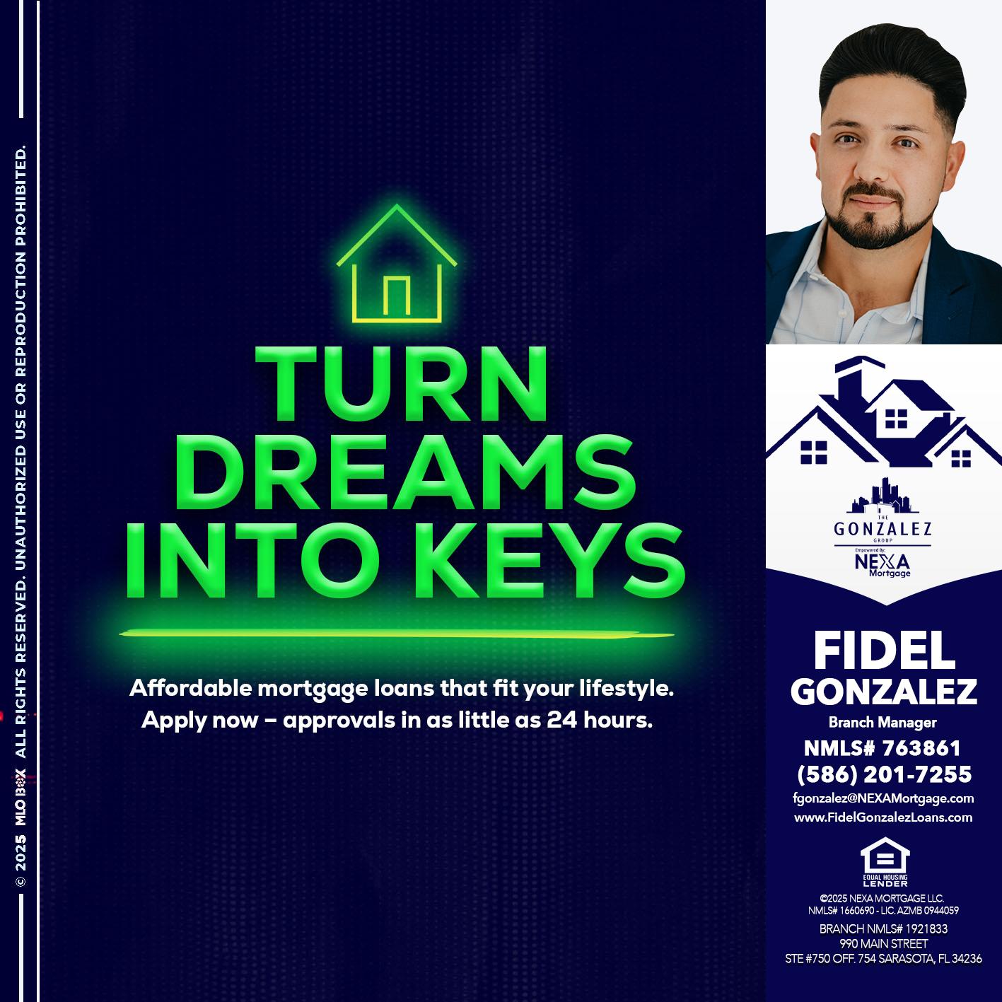 turn dreams - Fidel Gonzalez -Branch Manager