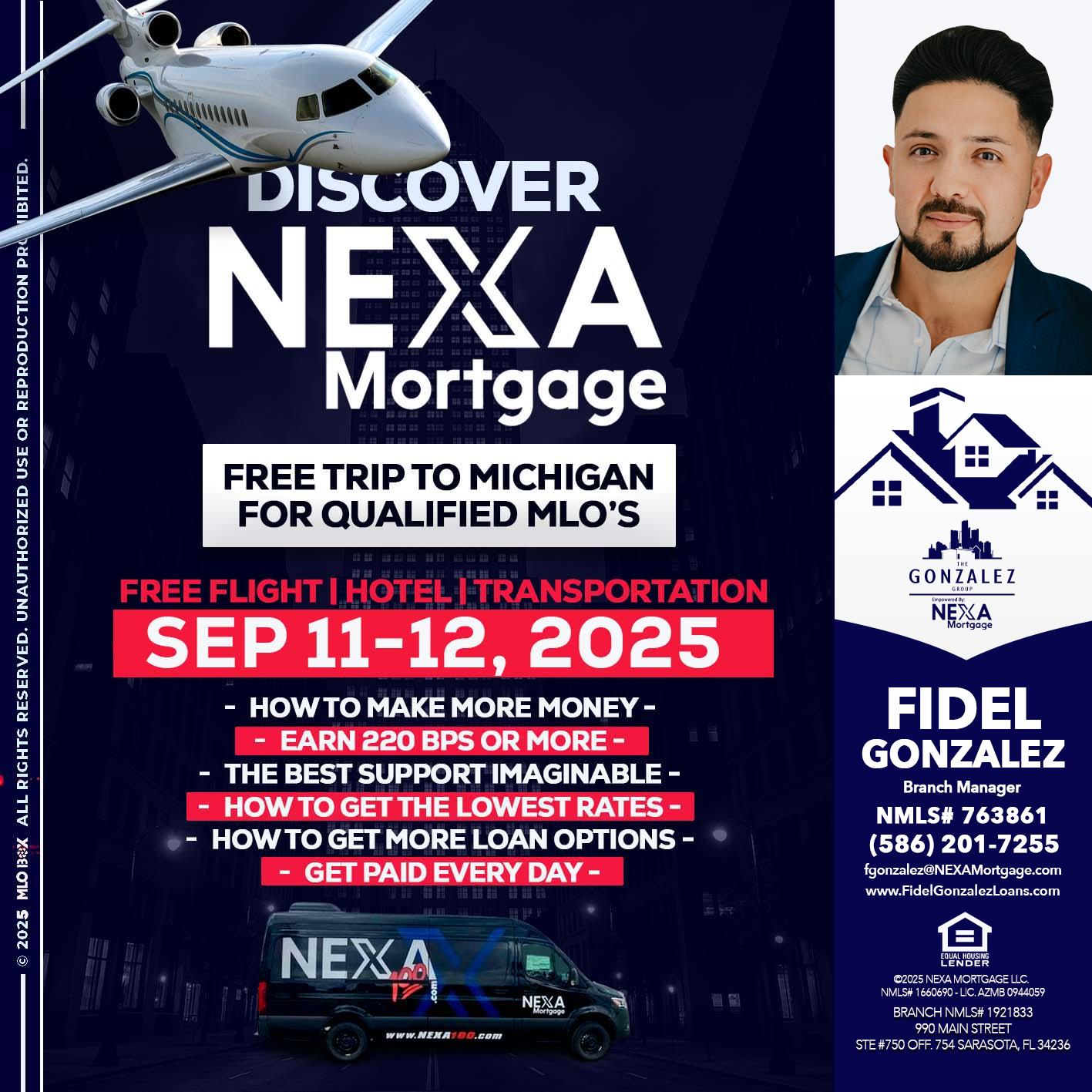 DISCOVER NEXA MORTGAGE - Fidel Gonzalez -Branch Manager