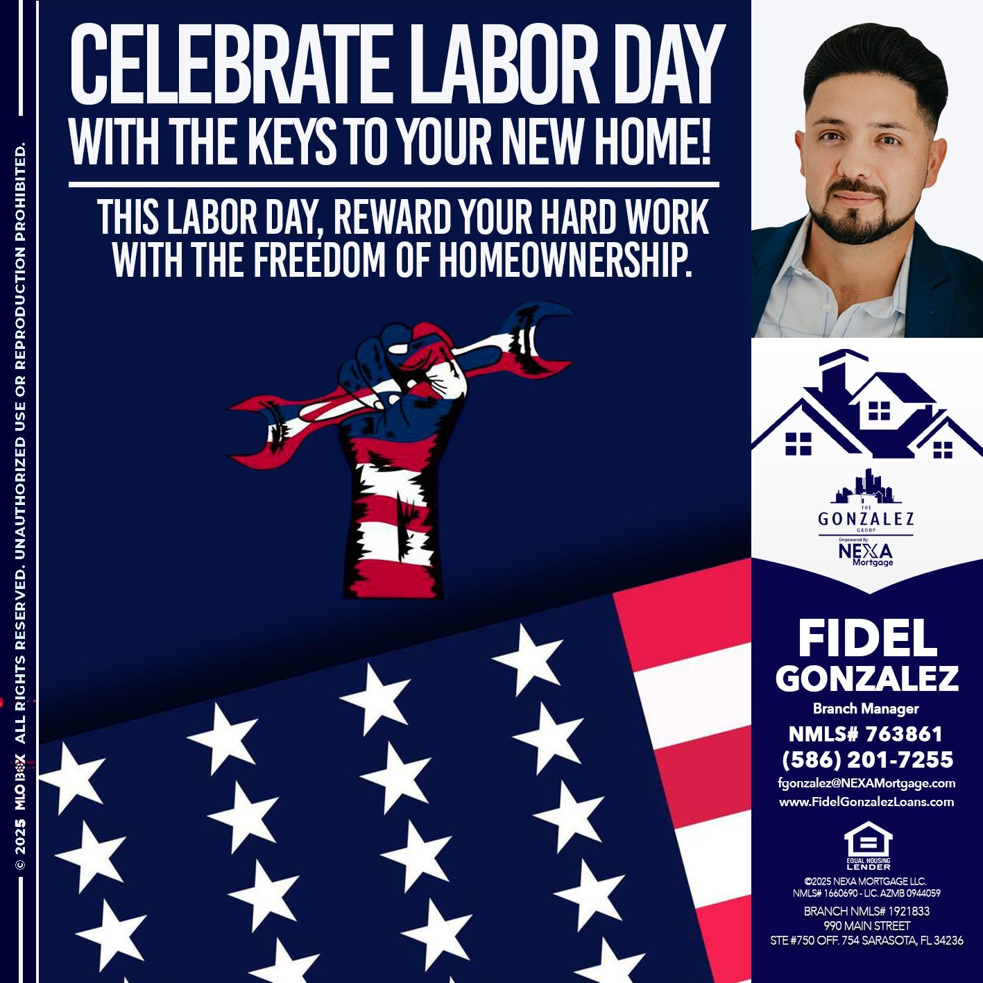CELEBRATE LABOR DAY - Fidel Gonzalez -Branch Manager
