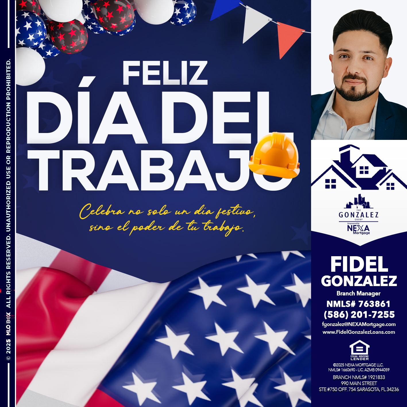 dia del trabajo - Fidel Gonzalez -Branch Manager
