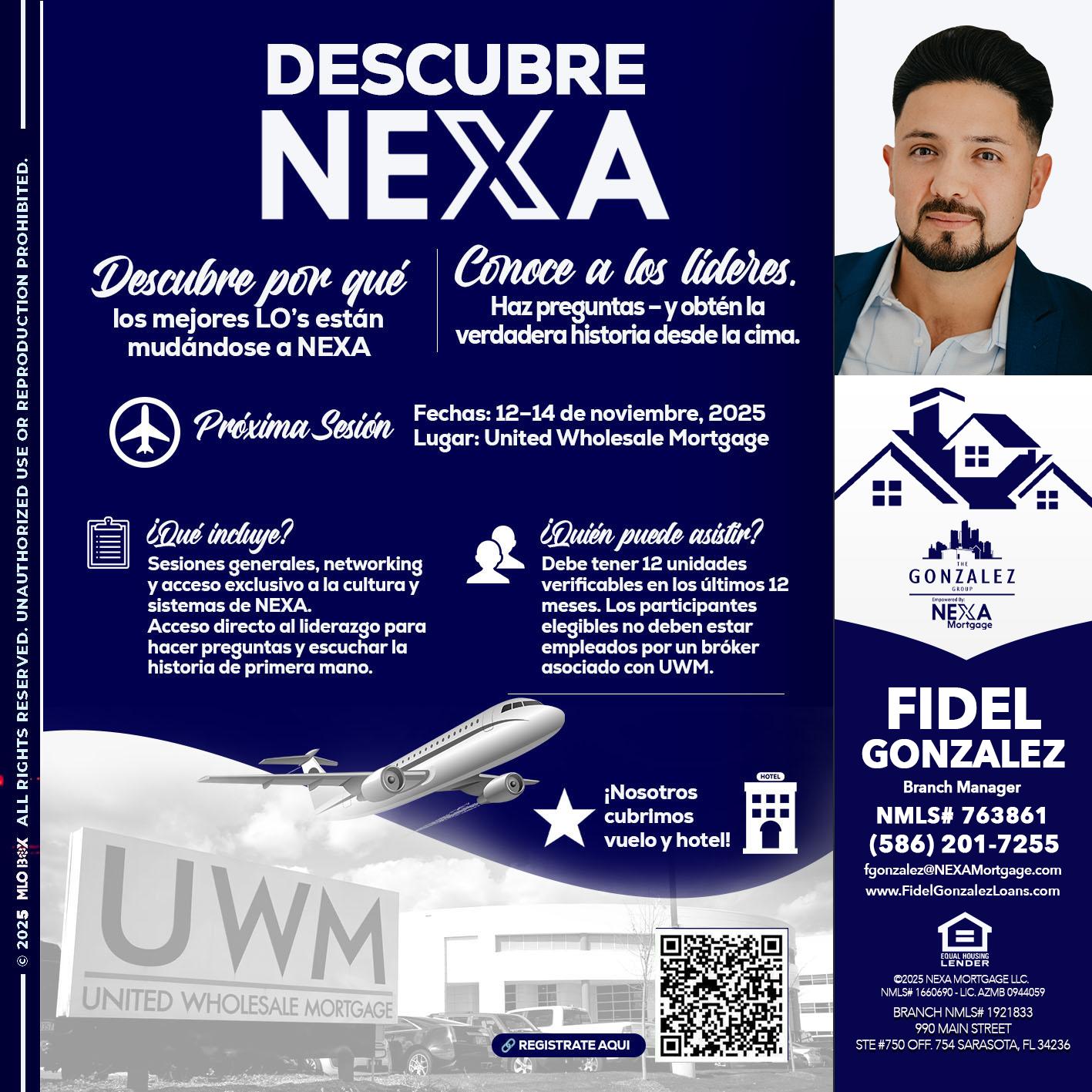 DESCUBRE NEXA - Fidel Gonzalez -Branch Manager