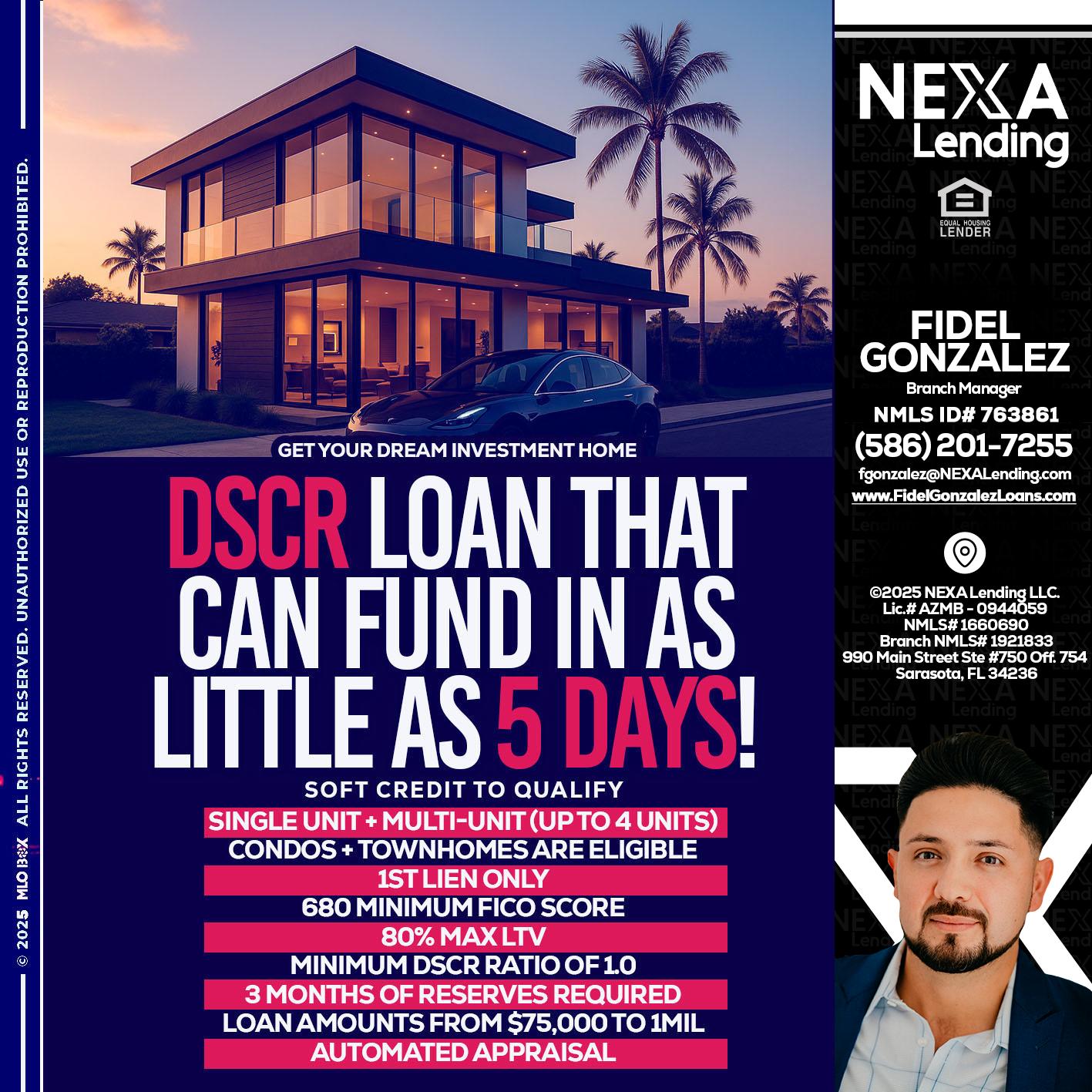 DSCR - Fidel Gonzalez -Branch Manager