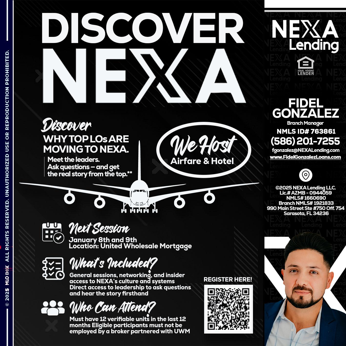 DISCOVER NEXA - Fidel Gonzalez -Branch Manager