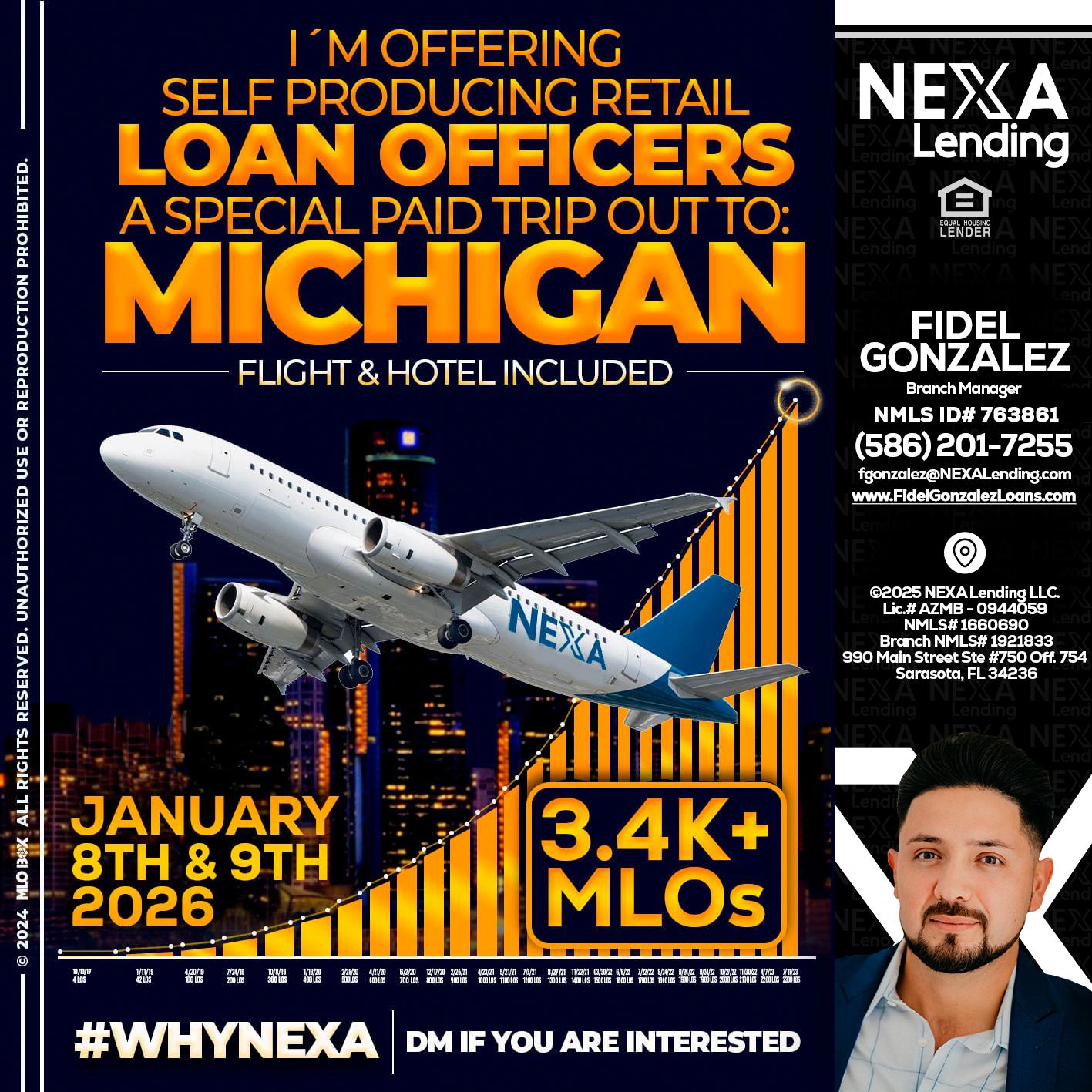 MICHIGAN TRIP - Fidel Gonzalez -Branch Manager