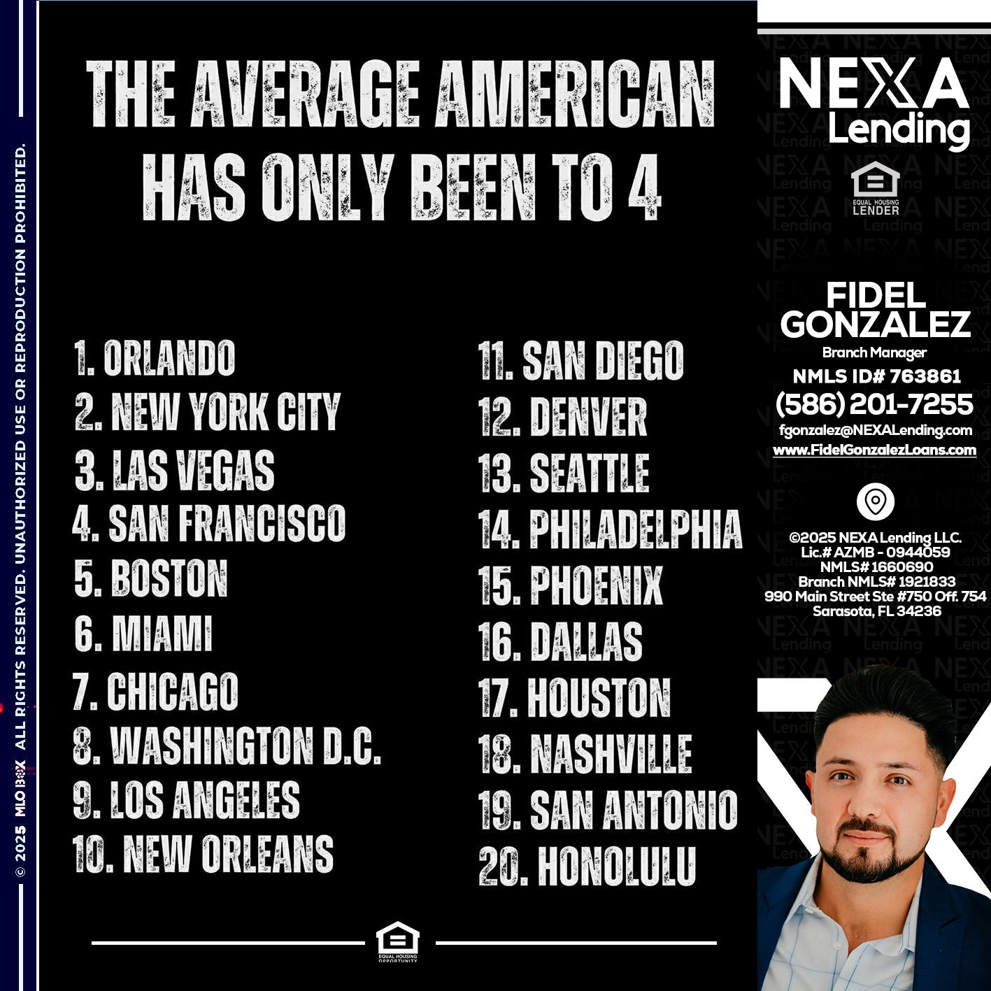 THE AVERAGE AMERICAN - Fidel Gonzalez -Branch Manager