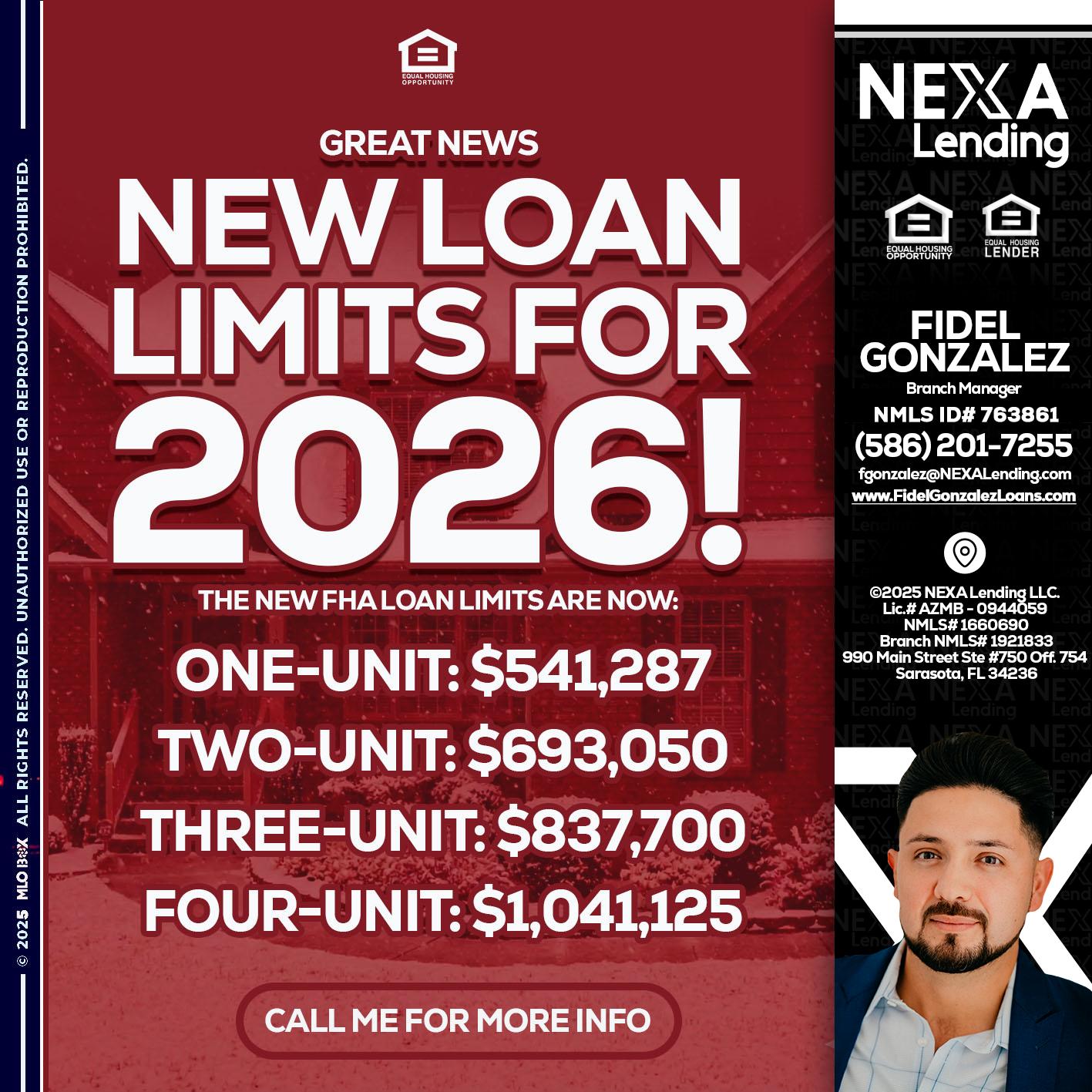 loan limits - Fidel Gonzalez -Branch Manager