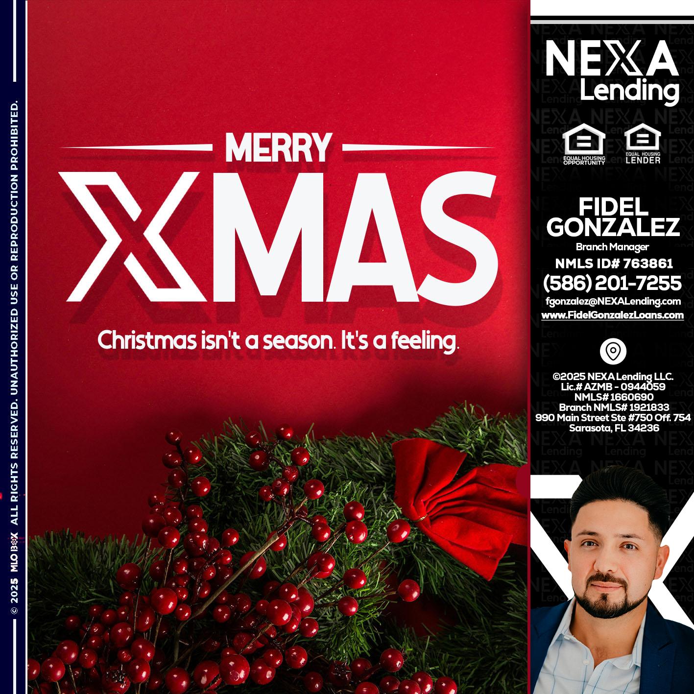 merry xmas - Fidel Gonzalez -Branch Manager
