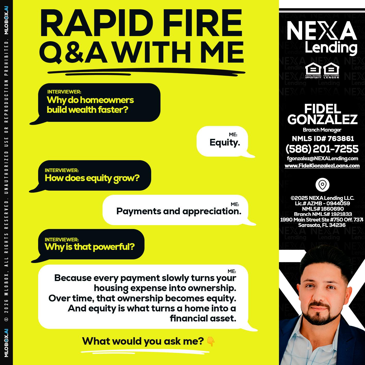 RAPID FIRE Q&A - Fidel Gonzalez -Branch Manager