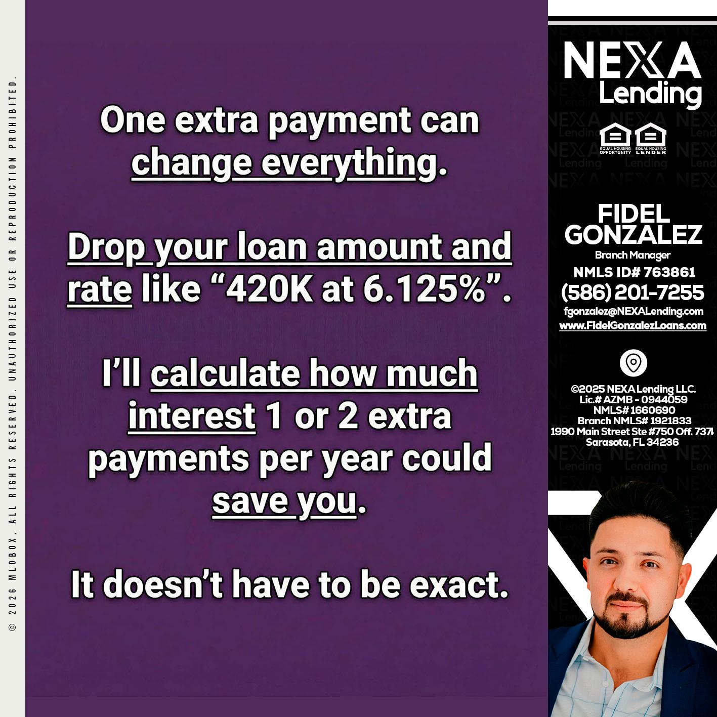 ONE EXTRA - Fidel Gonzalez -Branch Manager