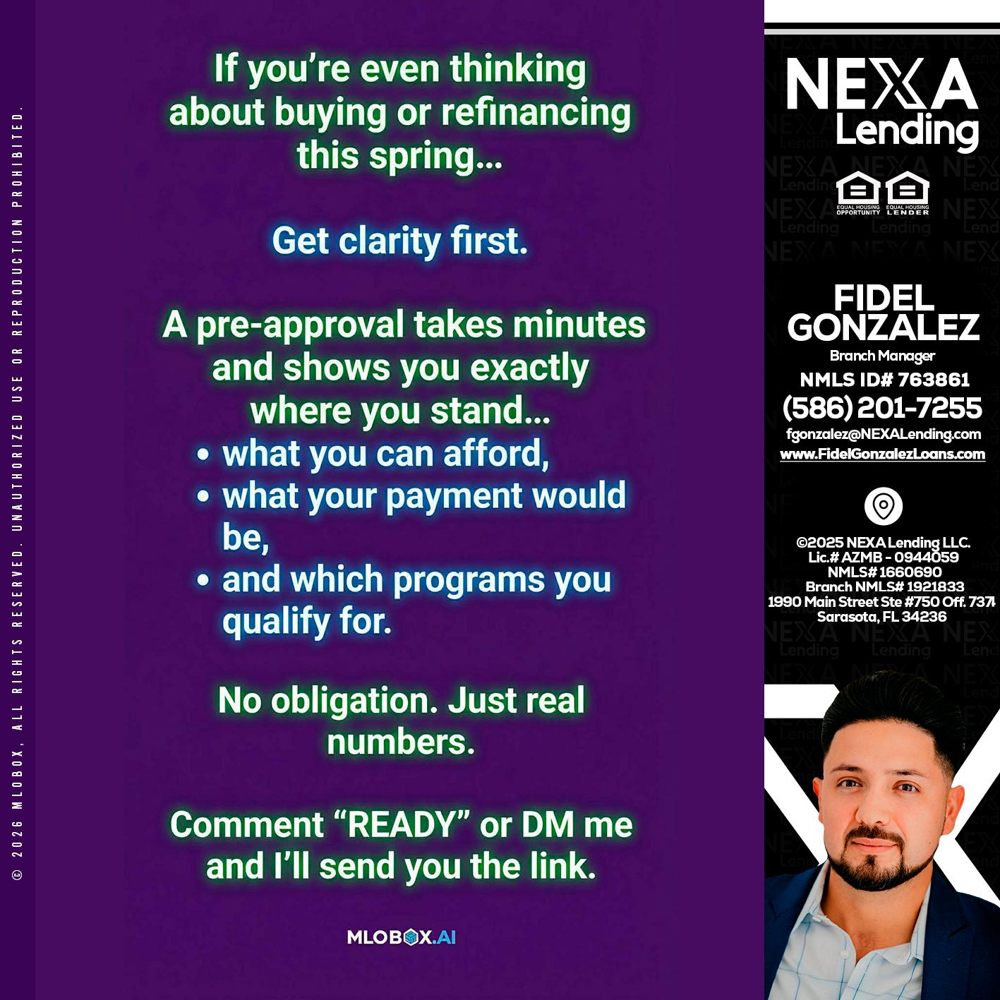 IF YOU THINKING - Fidel Gonzalez -Branch Manager