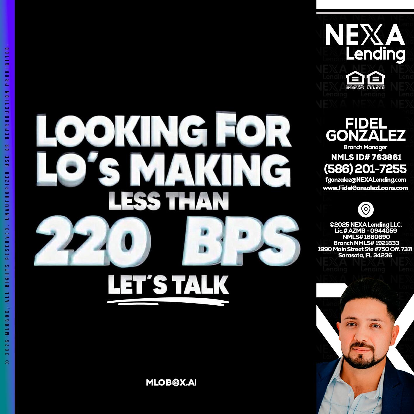 LOOKING FOR - Fidel Gonzalez -Branch Manager