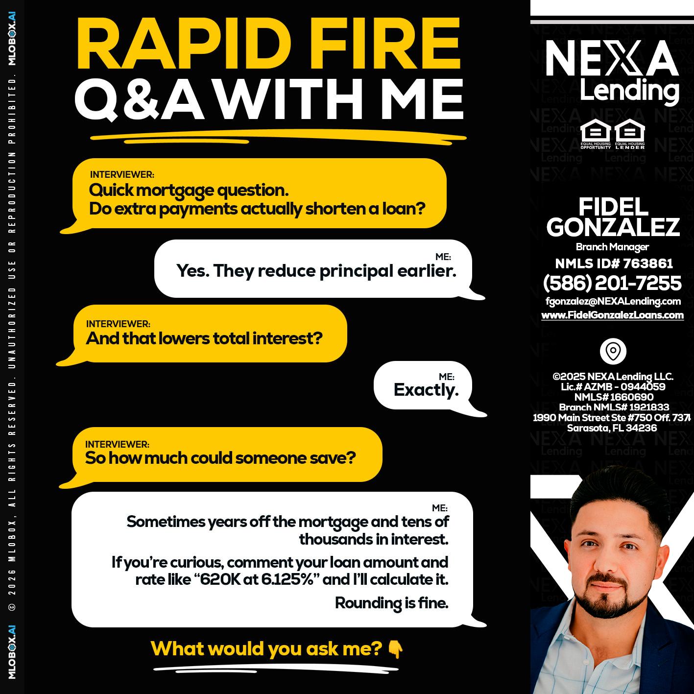 RAPID FIRE QA - Fidel Gonzalez -Branch Manager