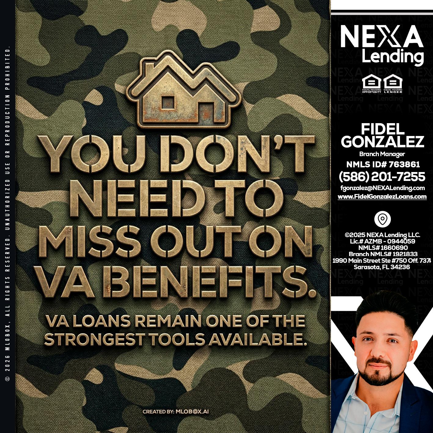 you don't need - Fidel Gonzalez -Branch Manager