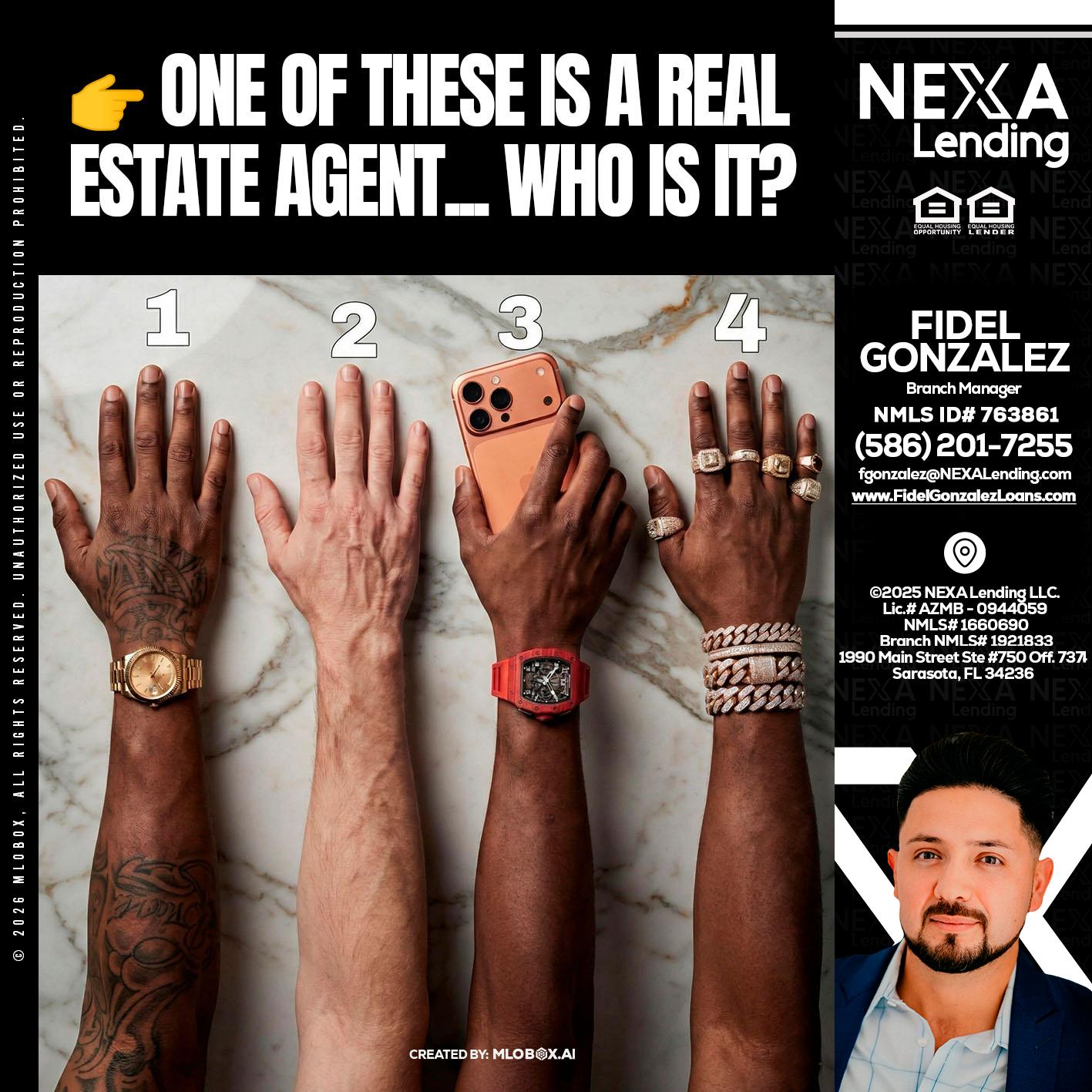 ONE OF THESE - Fidel Gonzalez -Branch Manager