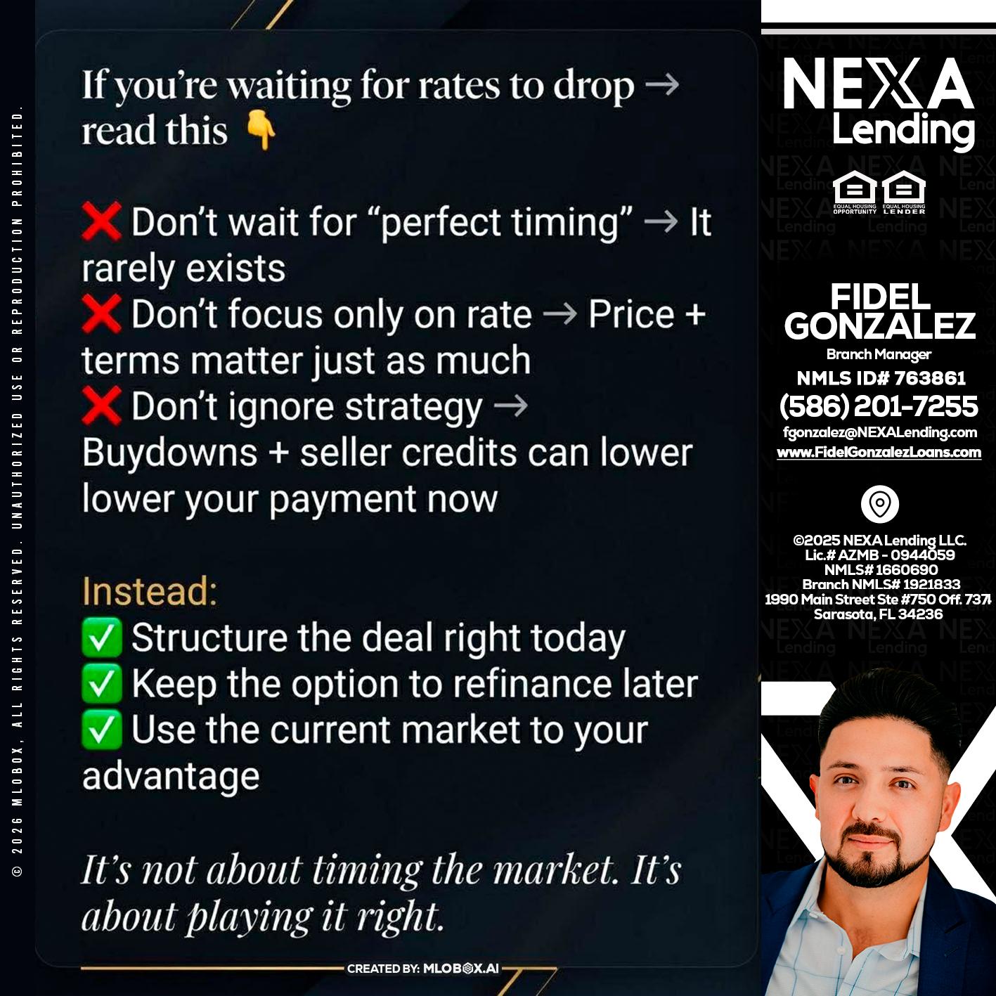 IF YOU ARE - Fidel Gonzalez -Branch Manager