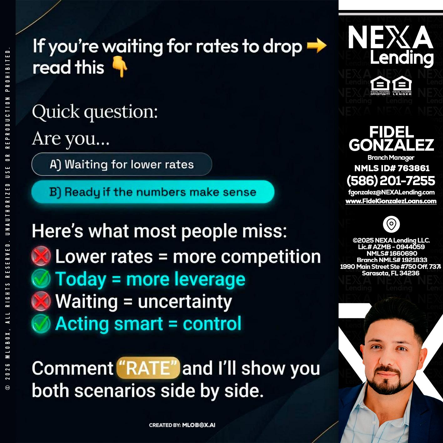 IF YOU ARE - Fidel Gonzalez -Branch Manager