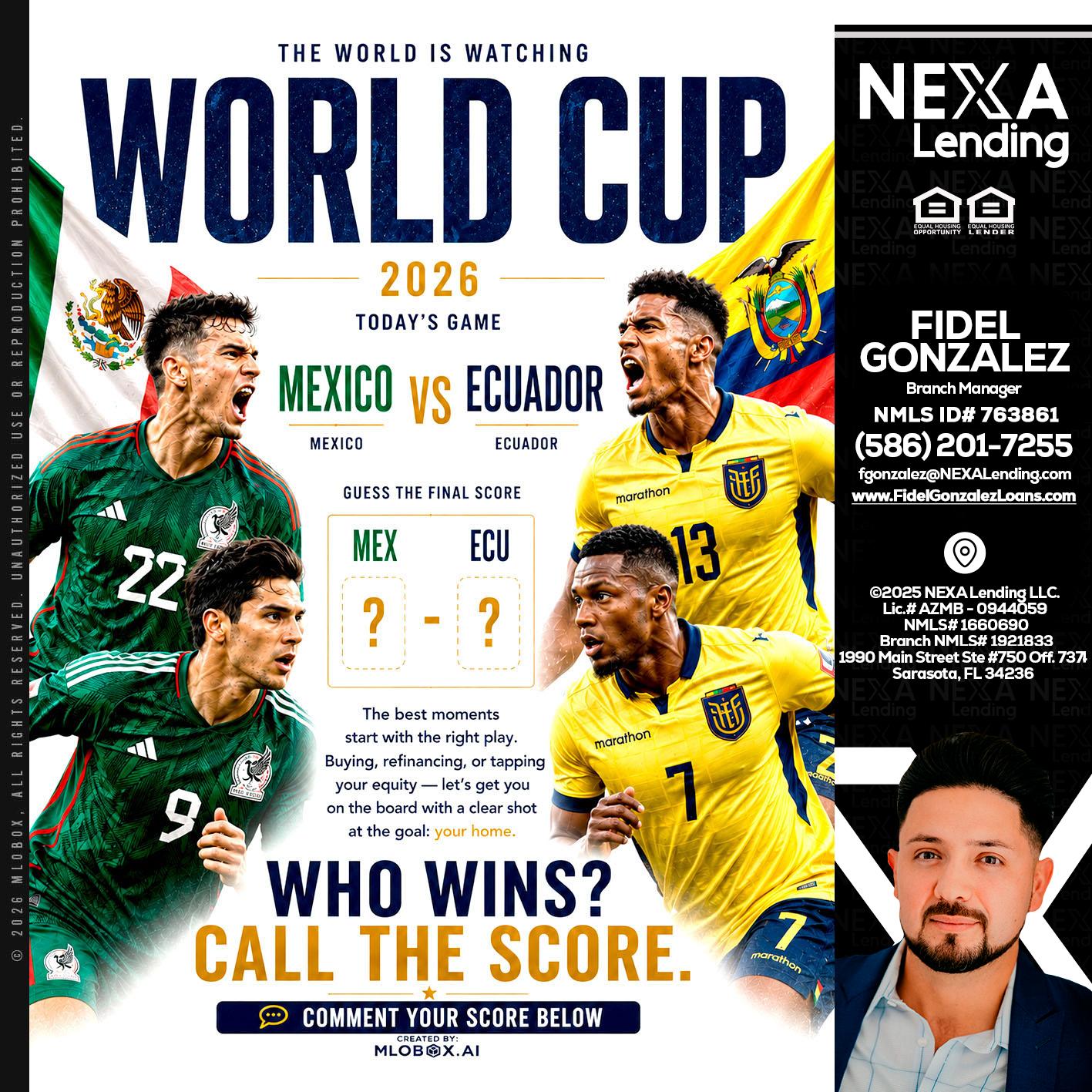 WORLD CUP 2026 - Fidel Gonzalez -Branch Manager
