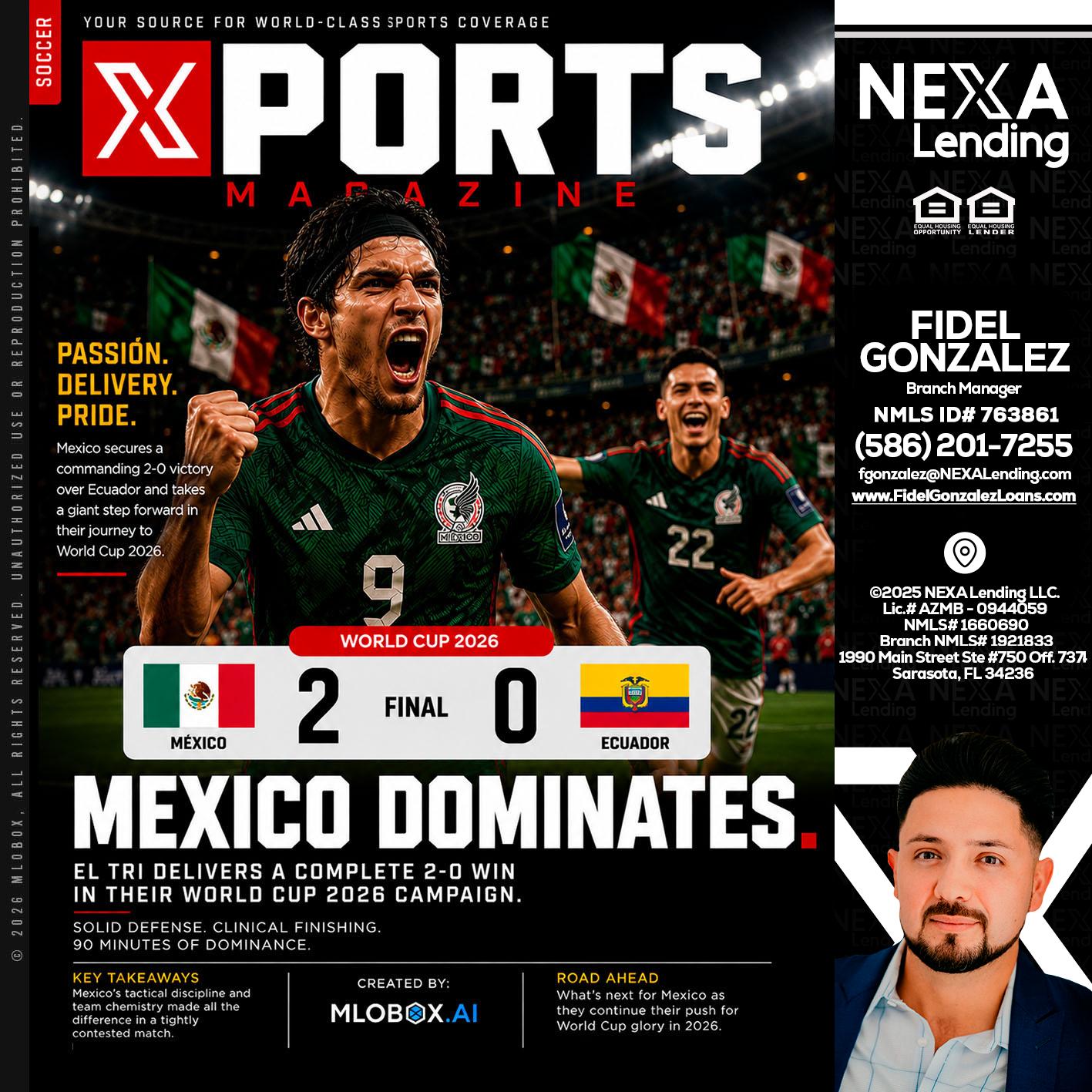 XPORTS MEX 2-0 ECUADOR - Fidel Gonzalez -Branch Manager