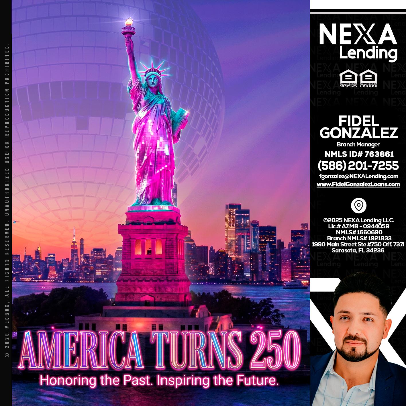 AMERICA TURNS 250 - Fidel Gonzalez -Branch Manager