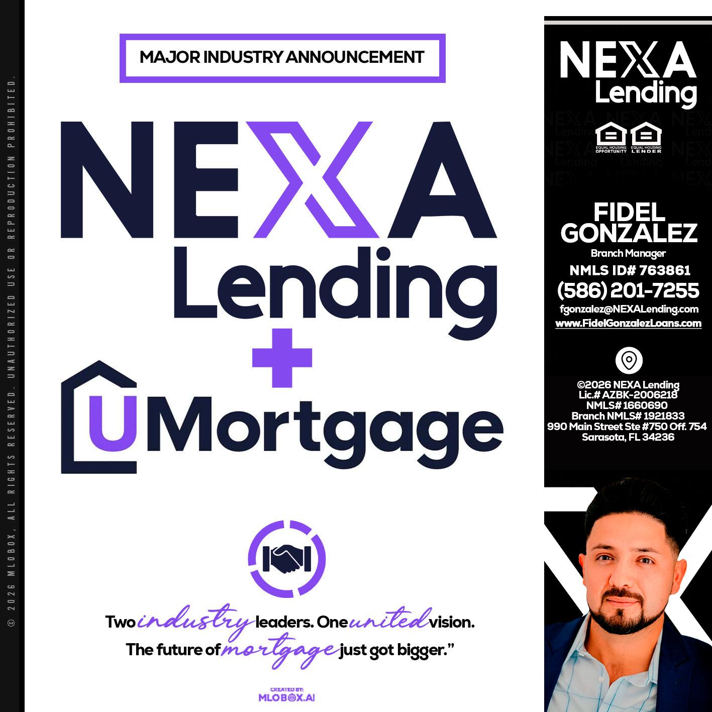 NEXA LENDING U MORTGAGE - Fidel Gonzalez -Branch Manager